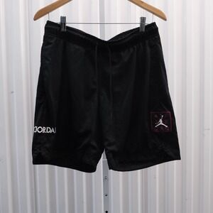 Jordan AJ5 Mesh Basketball Shorts Men's Size Medium Black Jumpman Graphic